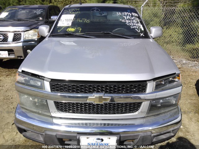 1GCHTDFE3B8121422 - 2011 CHEVROLET COLORADO LT SILVER photo 6