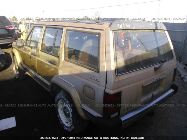 1JCWB7829ET134254 - 1984 JEEP CHEROKEE GOLD photo 3