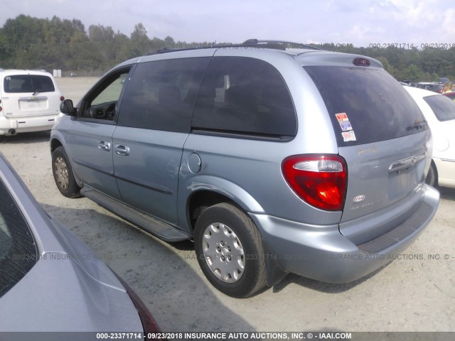 1C8GP45R94B504130 - 2004 CHRYSLER TOWN & COUNTRY  BLUE photo 3