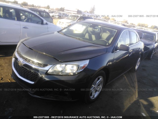 1G11B5SLXEF153775 - 2014 CHEVROLET MALIBU LS ნაცრისფერი ფოტო 2