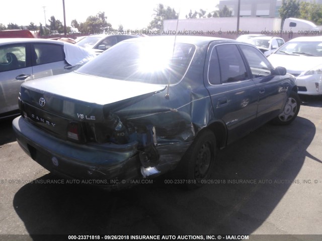JT2BF12K9T0175422 - 1996 TOYOTA CAMRY LE/XLE/SE Жасыл фото 4