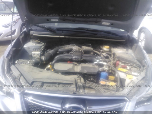 JF2GPABCXG9346622 - 2016 SUBARU CROSSTREK PREMIUM ვერცხლისფერი ფოტო 10