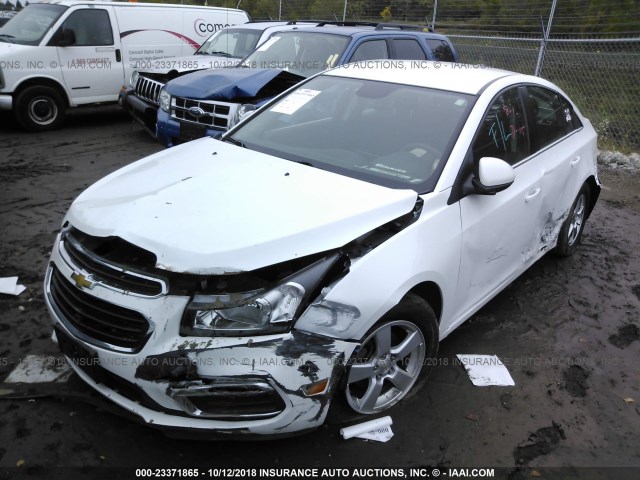 1G1PE5SB8G7228639 - 2016 CHEVROLET CRUZE LIMITED LT WHITE photo 2