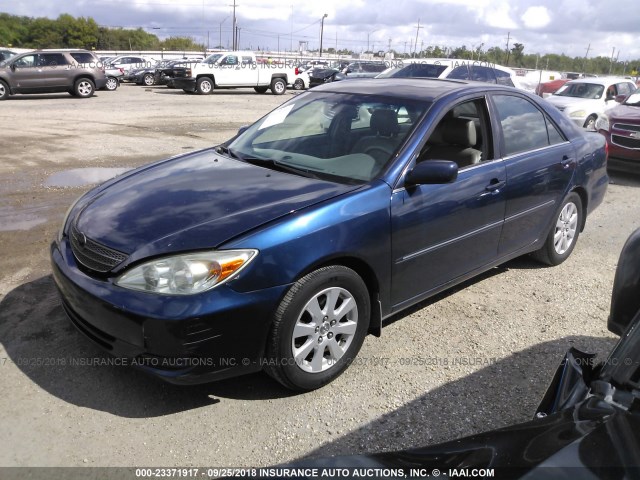 4T1BF30K92U504306 - 2002 TOYOTA CAMRY LE/XLE/SE Көк фото 2