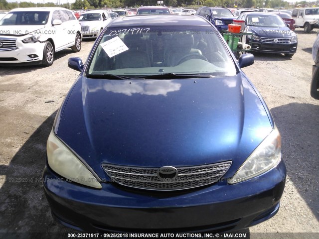 4T1BF30K92U504306 - 2002 TOYOTA CAMRY LE/XLE/SE Көк фото 6