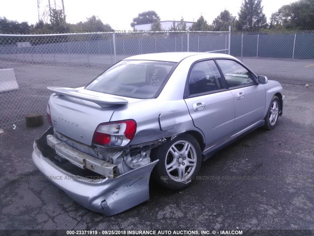 JF1GD29692G522695 - 2002 SUBARU IMPREZA WRX SILVER photo 4