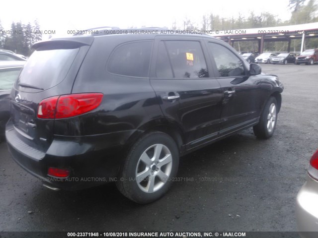 5NMSH13EX7H026078 - 2007 HYUNDAI SANTA FE SE/LIMITED BLACK photo 4