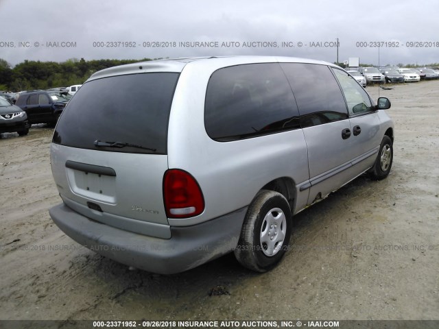 2B4GP2432YR779958 - 2000 DODGE GRAND CARAVAN  SILVER photo 4