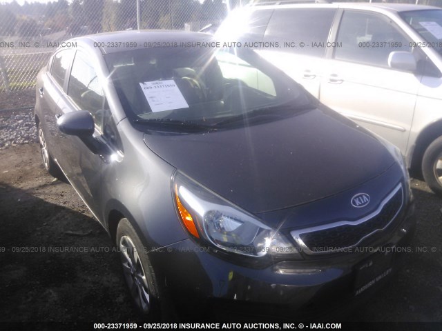 KNADN4A35C6068313 - 2012 KIA RIO EX/SX GRAY photo 1