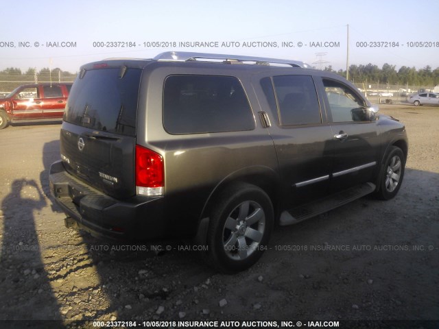 5N1BA0ND6AN605576 - 2010 NISSAN ARMADA SE/TITANIUM/PLATINUM GRAY photo 4