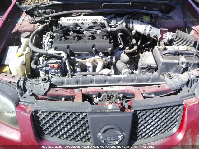 3N1AB51DX5L490506 - 2005 NISSAN SENTRA SE-R SPEC V RED photo 10