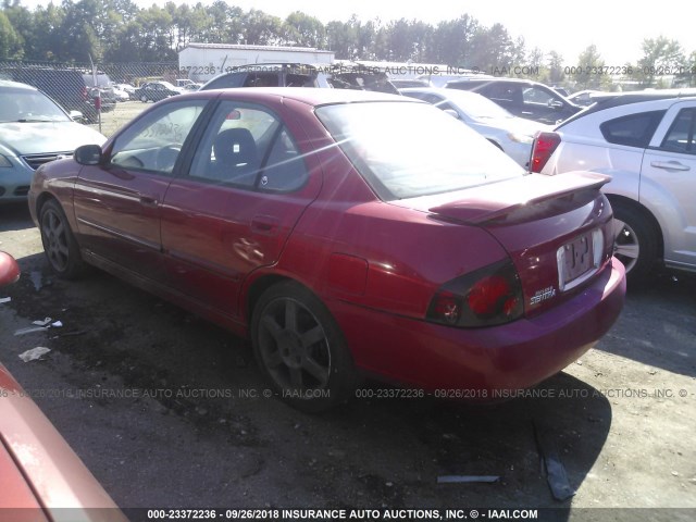 3N1AB51DX5L490506 - 2005 NISSAN SENTRA SE-R SPEC V RED photo 3