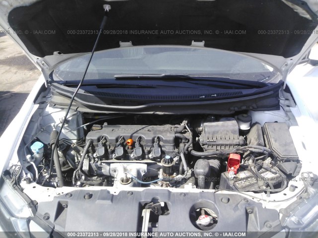 19XFB2F99EE234805 - 2014 HONDA CIVIC EXL WHITE photo 10
