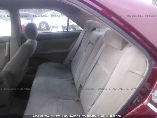 JTDBE32K320027819 - 2002 TOYOTA CAMRY LE/XLE/SE Qırmızı foto 8