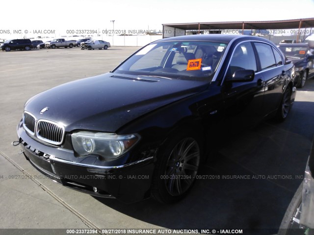 WBAGN63423DR16562 - 2003 BMW 745 LI BLACK photo 2