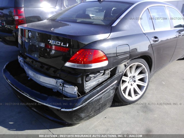 WBAGN63423DR16562 - 2003 BMW 745 LI BLACK photo 6