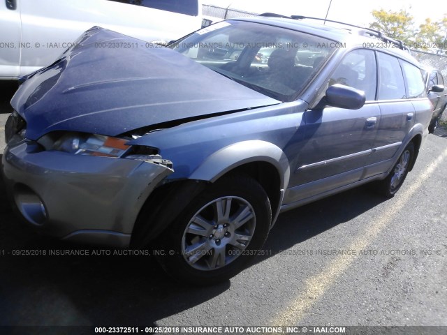 4S4BP62C056303083 - 2005 SUBARU LEGACY OUTBACK 2.5I LIMITED BLUE photo 2