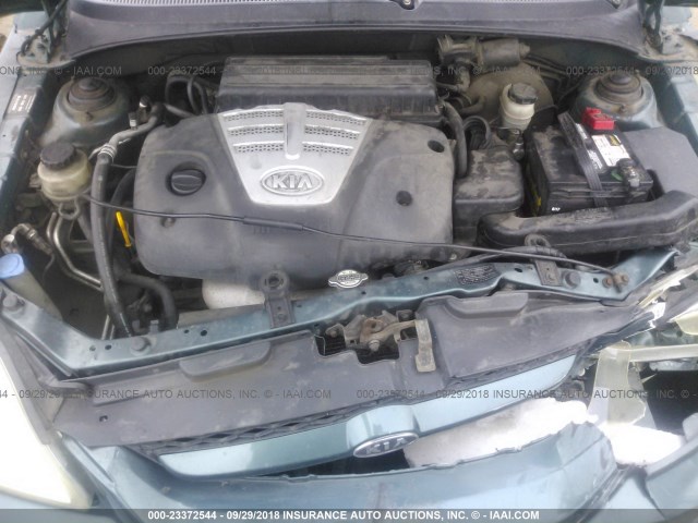 KNADC165336153245 - 2003 KIA RIO CINCO GREEN photo 10