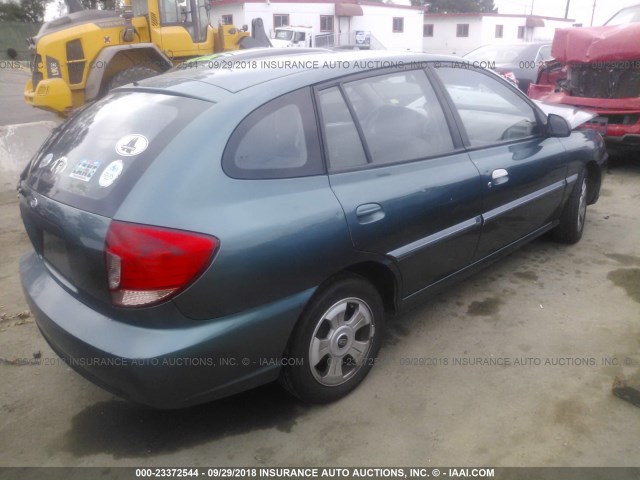 KNADC165336153245 - 2003 KIA RIO CINCO GREEN photo 4