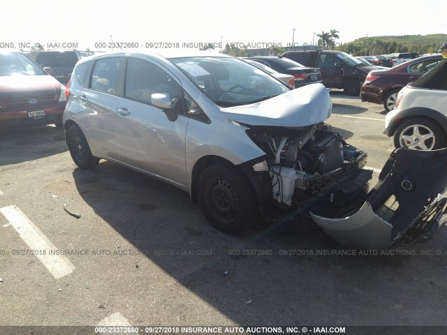 3N1CE2CP0FL381883 - 2015 NISSAN VERSA NOTE S/S PLUS/SV/SL/SR SILVER photo 1