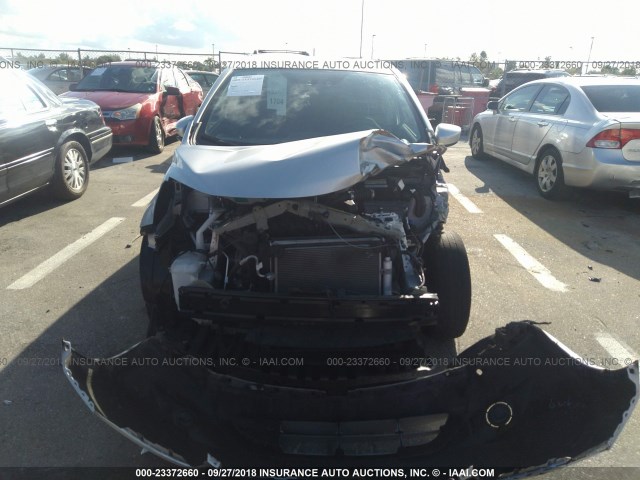 3N1CE2CP0FL381883 - 2015 NISSAN VERSA NOTE S/S PLUS/SV/SL/SR SILVER photo 6