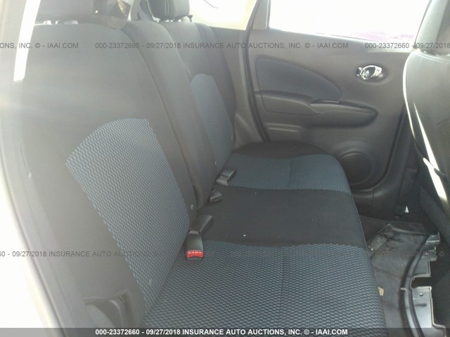 3N1CE2CP0FL381883 - 2015 NISSAN VERSA NOTE S/S PLUS/SV/SL/SR SILVER photo 8