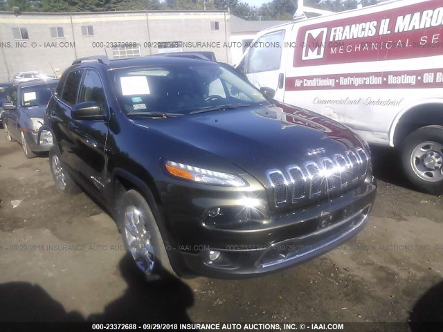 1C4PJMDS1FW595624 - 2015 JEEP CHEROKEE LIMITED GRAY photo 1