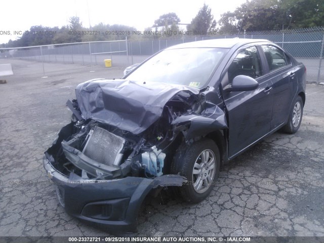 1G1JA5SH6C4194542 - 2012 CHEVROLET SONIC LS GRAY photo 2