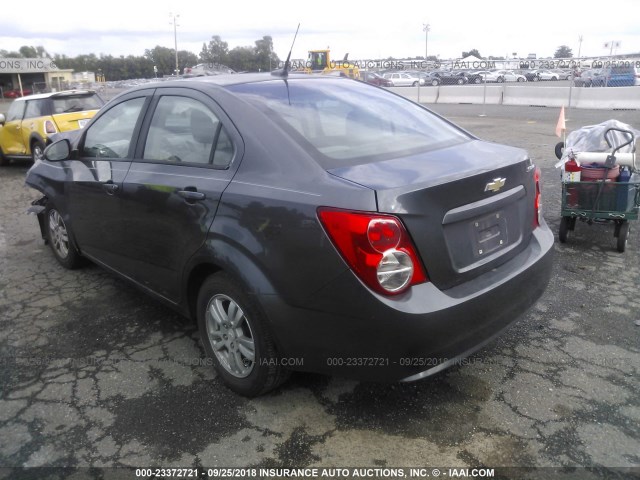 1G1JA5SH6C4194542 - 2012 CHEVROLET SONIC LS GRAY photo 3