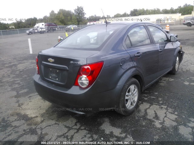 1G1JA5SH6C4194542 - 2012 CHEVROLET SONIC LS GRAY photo 4