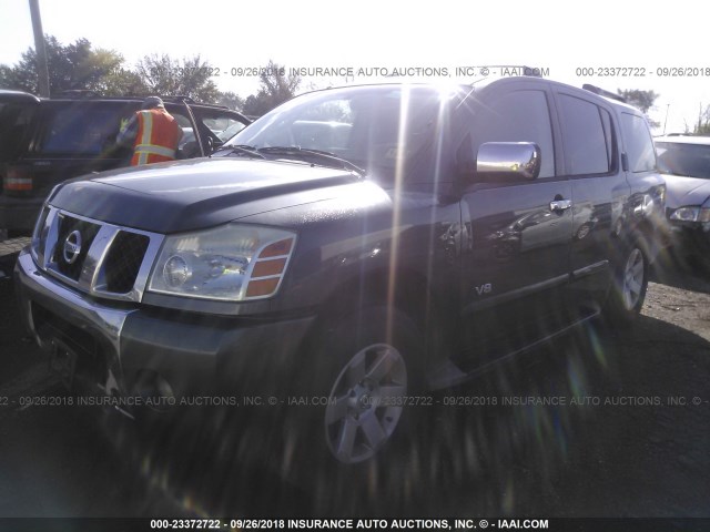 5N1AA08B65N718150 - 2005 NISSAN ARMADA SE/LE GRAY photo 2