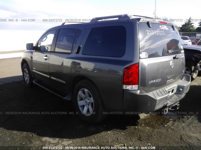 5N1AA08B65N718150 - 2005 NISSAN ARMADA SE/LE GRAY photo 3