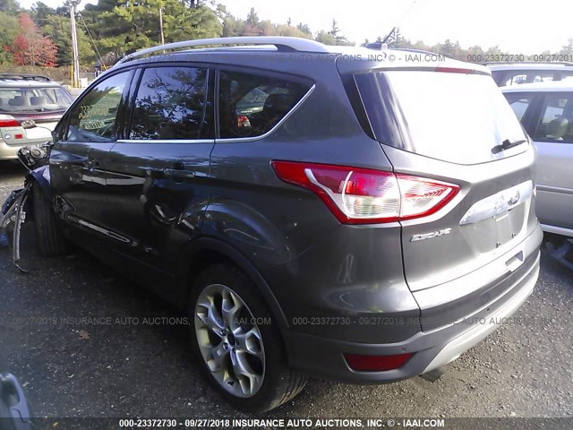 1FMCU9JX4GUA57317 - 2016 FORD ESCAPE TITANIUM GRAY photo 3