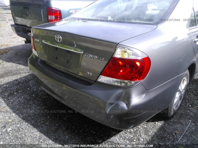 4T1BF32KX5U592607 - 2005 TOYOTA CAMRY LE/XLE/SE Сұр фото 6