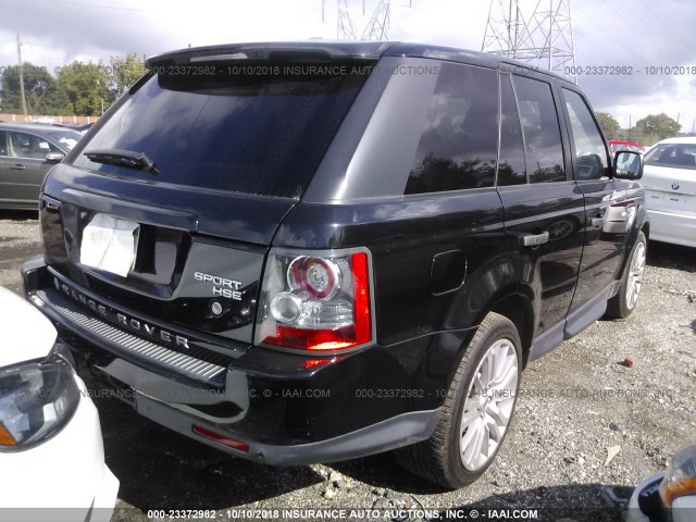 SALSK2D44BA261701 - 2011 LAND ROVER RANGE ROVER SPORT LUX BLACK photo 4