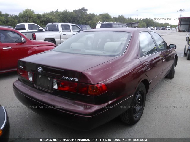 4T1BG22K81U850477 - 2001 TOYOTA CAMRY CE/LE/XLE 栗色 照片 4