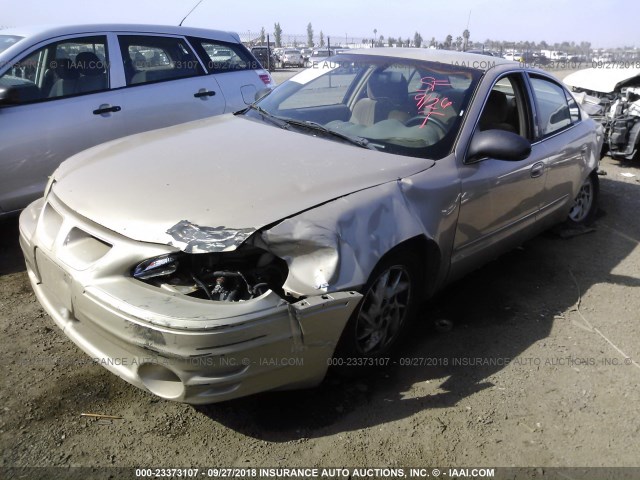 1G2NF52E53C241019 - 2003 PONTIAC GRAND AM SE1 GOLD photo 2