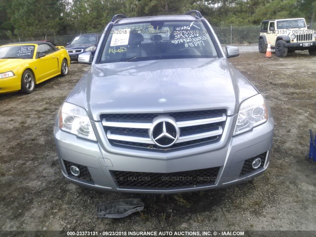 WDCGG5GB5CF895897 - 2012 MERCEDES-BENZ GLK 350 GRAY photo 6