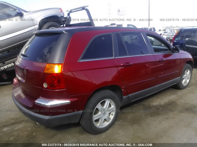 2C4GM68415R368049 - 2005 CHRYSLER PACIFICA TOURING RED photo 4