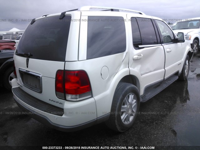 5LMEU68H03ZJ23796 - 2003 LINCOLN AVIATOR WHITE photo 4