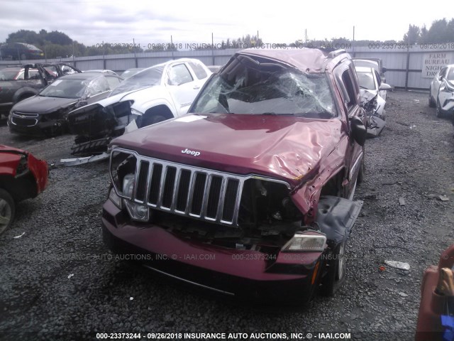 1J4PP5GK4BW536846 - 2011 JEEP LIBERTY LIMITED RED photo 6
