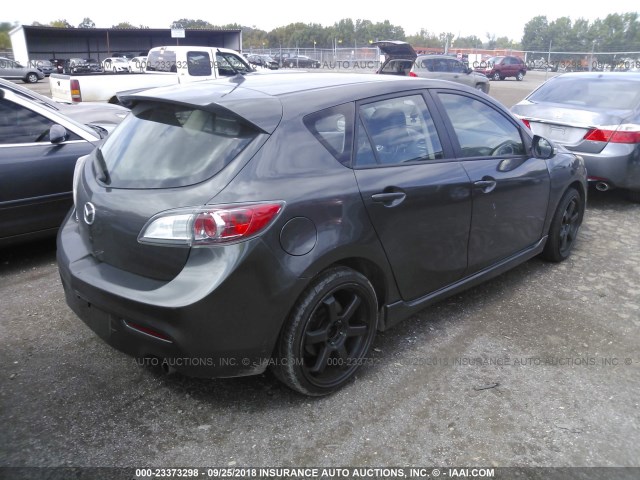 JM1BL1H50A1176094 - 2010 MAZDA 3 S BLACK photo 4