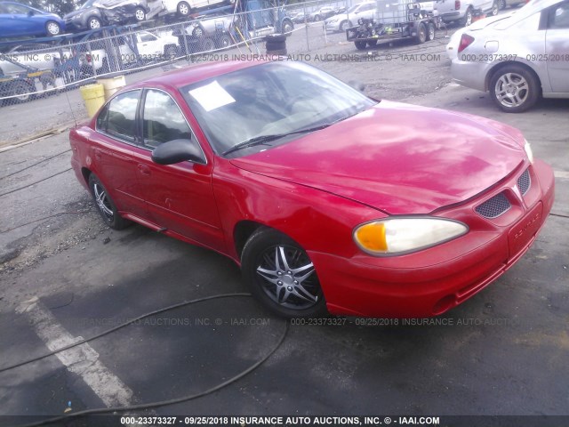 1G2NF52FX3C138235 - 2003 PONTIAC GRAND AM SE1 RED photo 1