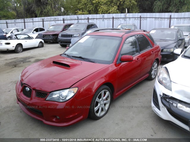 JF1GG79656H803462 - 2006 SUBARU IMPREZA WRX SPORT/LIMITED RED photo 2