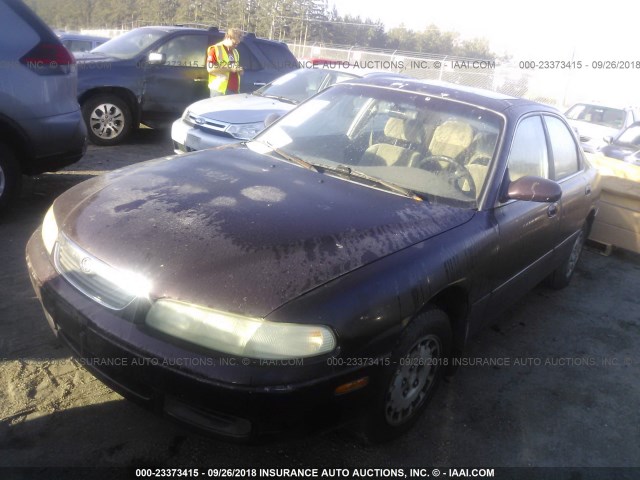 1YVGE22CXT5504673 - 1996 MAZDA 626 DX/LX MAROON photo 2