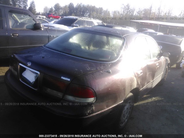 1YVGE22CXT5504673 - 1996 MAZDA 626 DX/LX MAROON photo 4