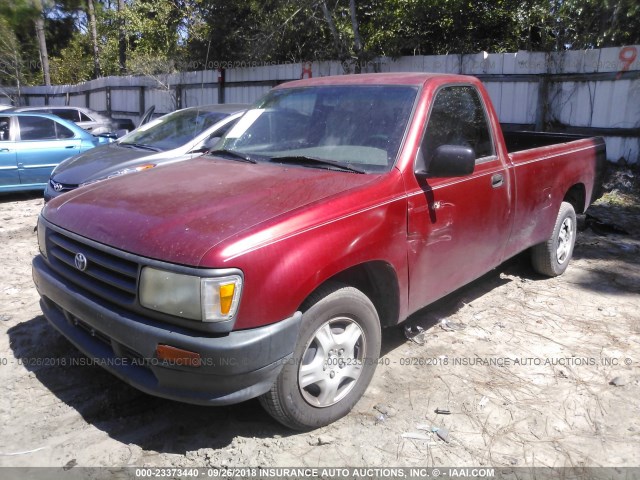 JT4UD10D6S0006998 - 1995 TOYOTA T100 BURGUNDY photo 2