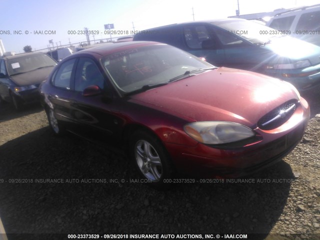 1FAFP56S1YG272321 - 2000 FORD TAURUS SEL RED photo 1