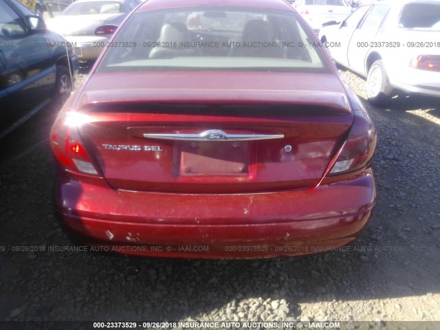 1FAFP56S1YG272321 - 2000 FORD TAURUS SEL RED photo 6