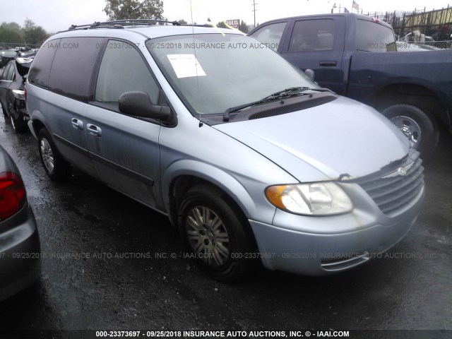 1C4GP45R15B263165 - 2005 CHRYSLER TOWN & COUNTRY  Light Blue photo 1